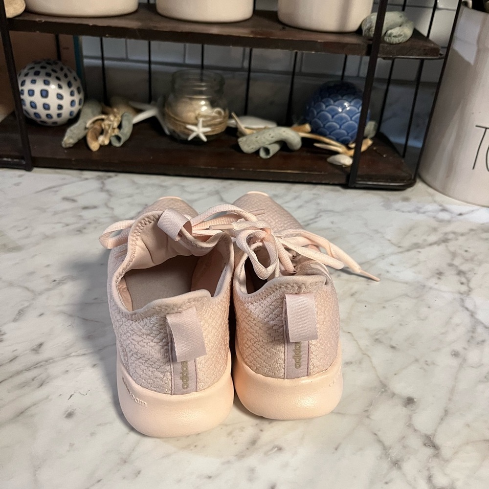 Adidas Cloudfoam 6.5 Women's Light Pink Sneakers - Picture 4 of 6
